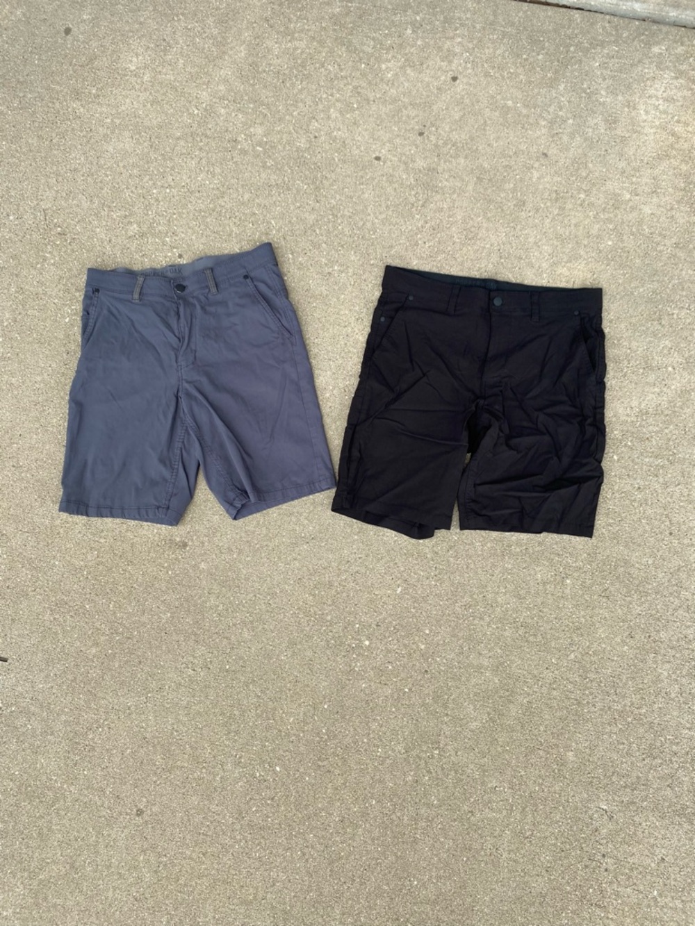 Men's Casual Shorts - Black and Slate Blue